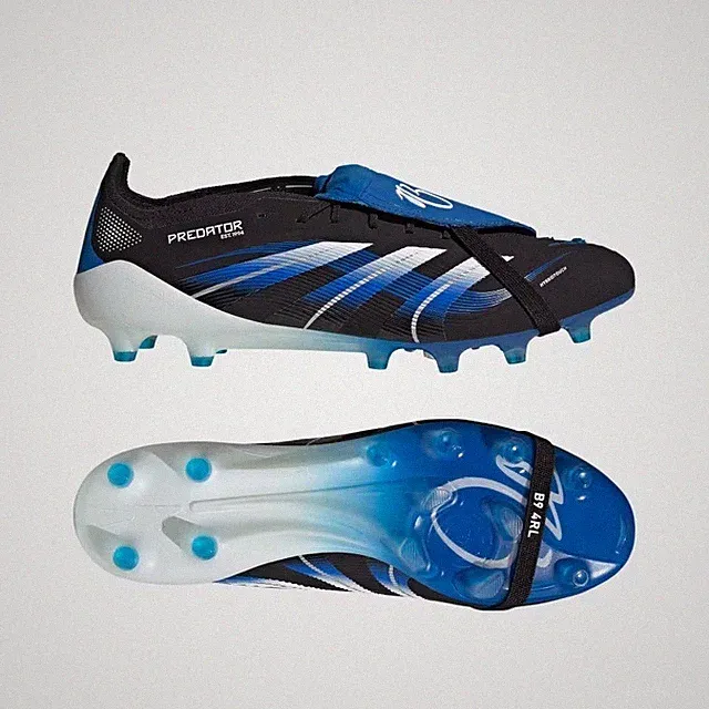 adidas Predator ELITE JB Folding Tongue Artificial Turf Cleats JR1753 Black Blue