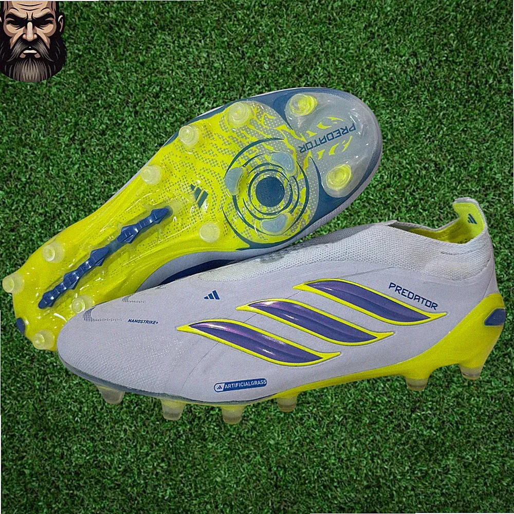 adidas Predator Elite Laceless AG Soccer Cleats JR7836 Men's Size 8