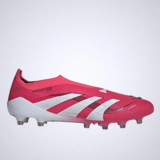 adidas Predator Elite Laceless Artificial Grass Soccer Cleats Mens Red Sneakers