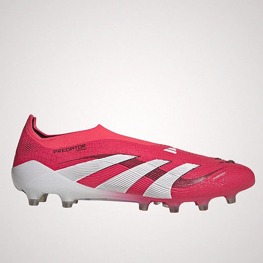 adidas Predator Elite Laceless Artificial Grass Soccer Cleats Mens Red Sneakers