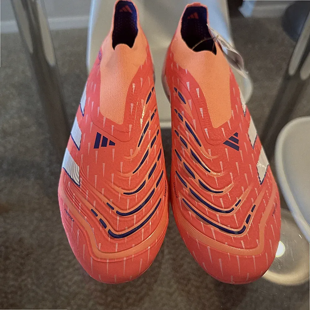 Adidas Predator Elite Laceless FG Signal Coral Soccer Cleats JI1076 Men Size11/5