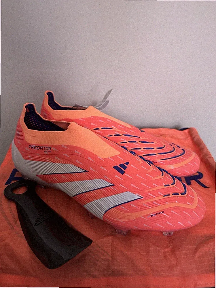 Adidas Predator Elite Laceless FG Soccer Cleats Firm Ground Boots Men Sz 10