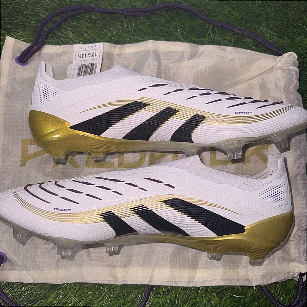 Adidas Predator Elite Laceless Firm Ground Soccer Cleats Men Sz 12.5 JI1079