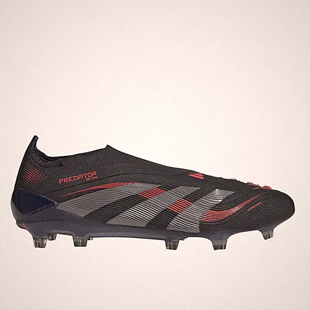 adidas Predator Elite Laceless Firm Ground Soccer Cleats Mens Black Sneakers Ath