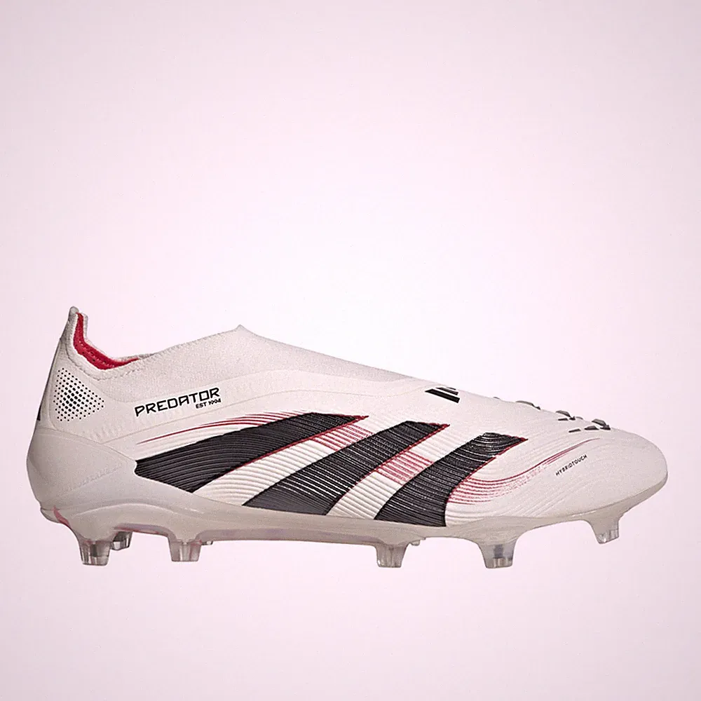 adidas Predator Elite Laceless Firm Ground Soccer Cleats Mens Off White Sneakers