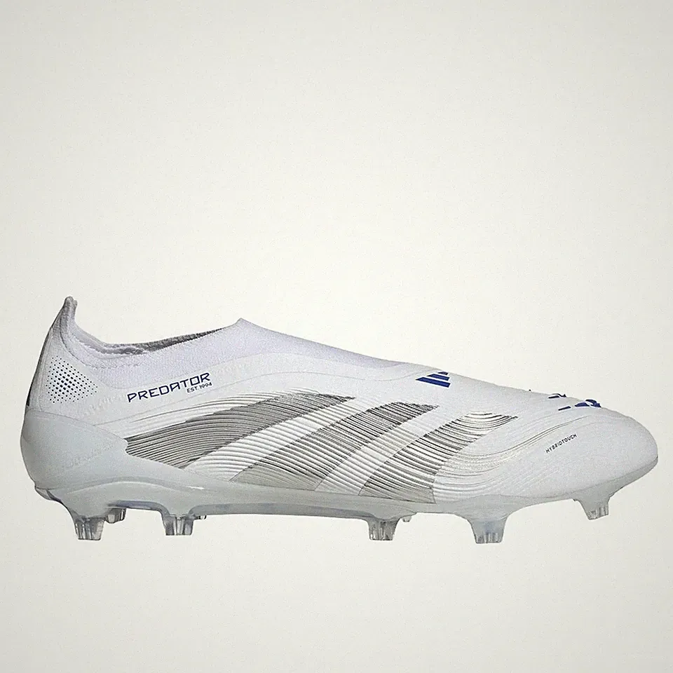 Adidas Predator Elite Laceless Firm Ground Soccer Cleats Mens Silver Sz 7 Rare