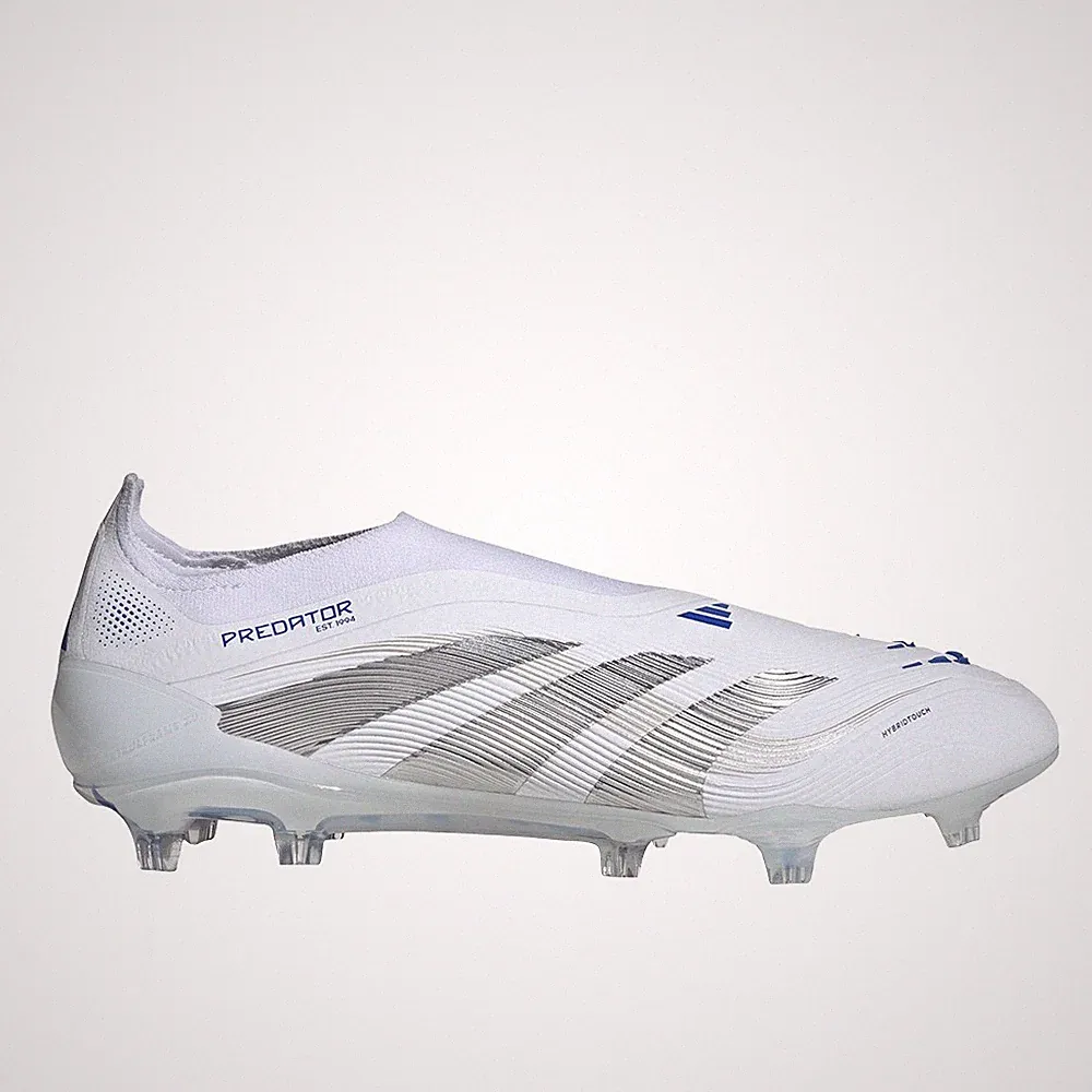 adidas Predator Elite Laceless Firm Ground Soccer Cleats Mens Silver, White Snea