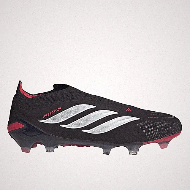 adidas Predator Elite Laceless Firm Ground Soccer Cleats Unisex Black Sneakers A