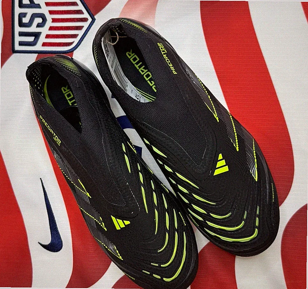 adidas Predator Elite LL FG Soccer Cleats Black Unisex Youth US Size 4.5