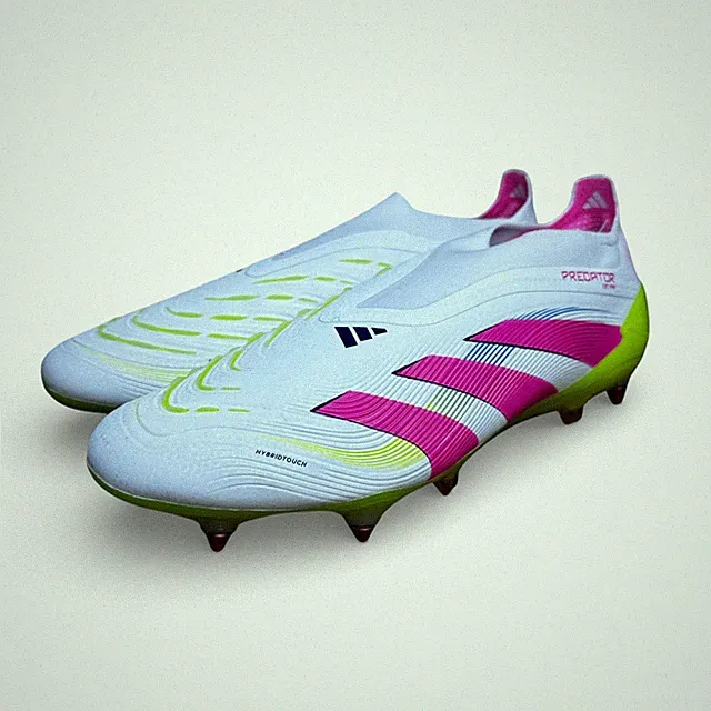 Adidas Predator Elite LL SG ID3848 Laceless Soccer Cleats White Pink Size 12 New