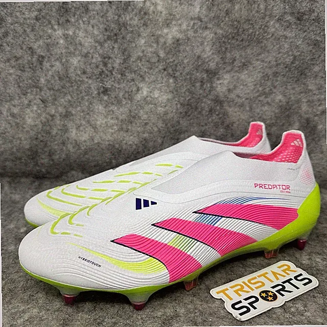 Adidas Predator Elite LL SG Soccer Cleats Mens Sz 5.5 Womens Sz 6.5 White Pink