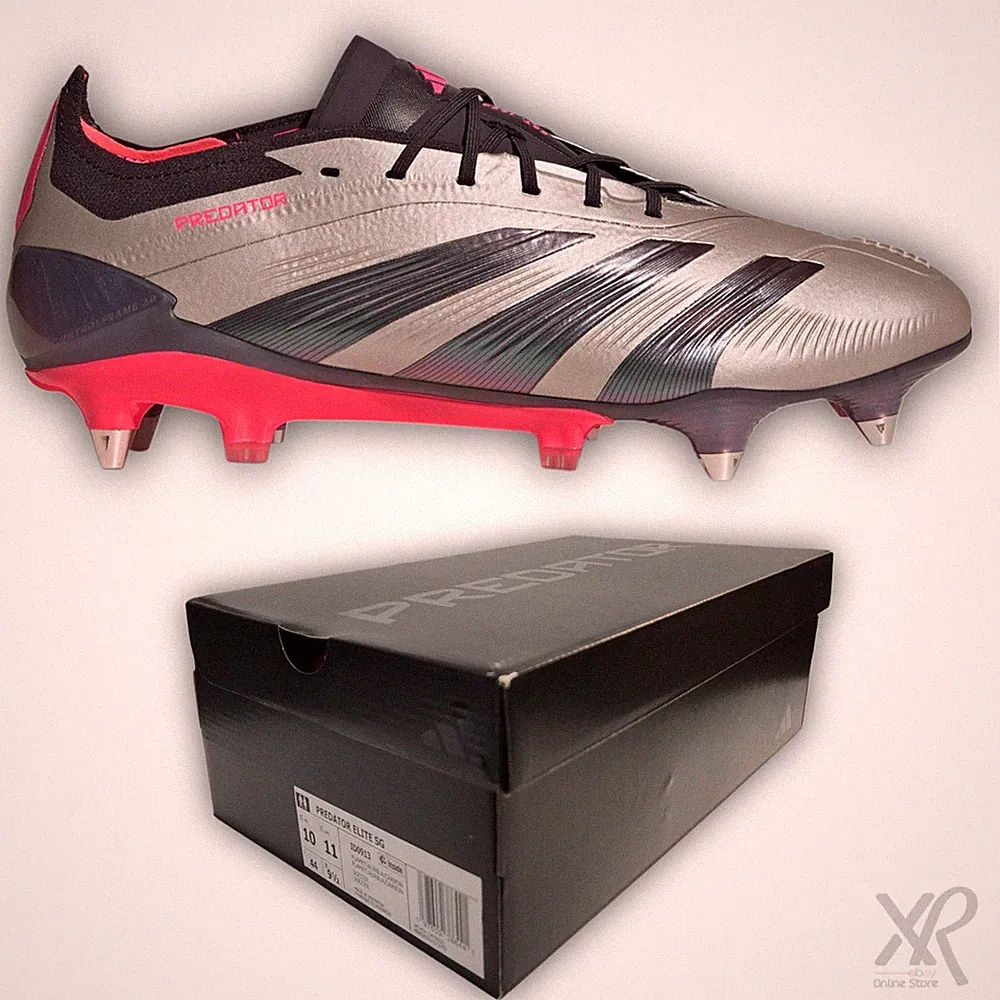 Adidas Predator Elite SG Platinum Soft Ground ID0913 Soccer Cleats Men's Size 10