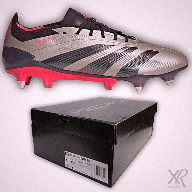 Adidas Predator Elite SG Platinum Soft Ground ID0913 Soccer Cleats Men's Sz 11.5