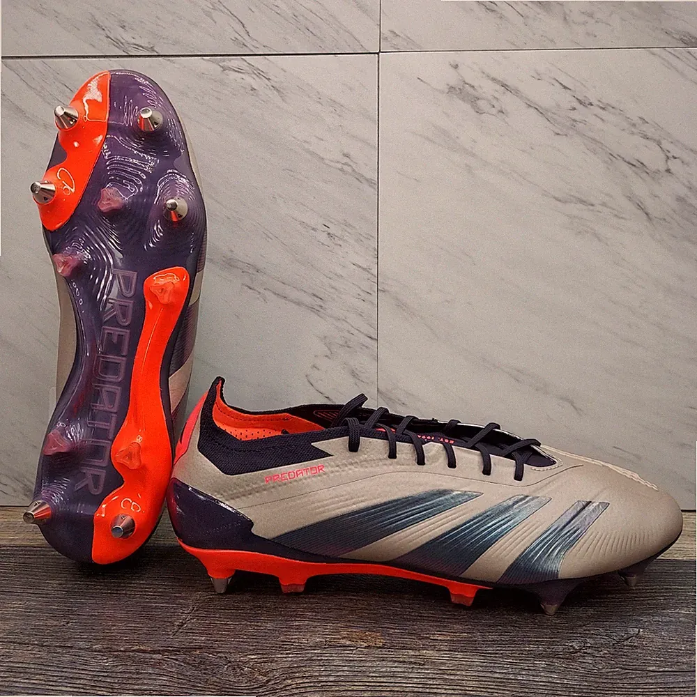 Adidas Predator Elite SG Soft Ground Cleats ID0913 Platinum Metallic Carbon 10.5