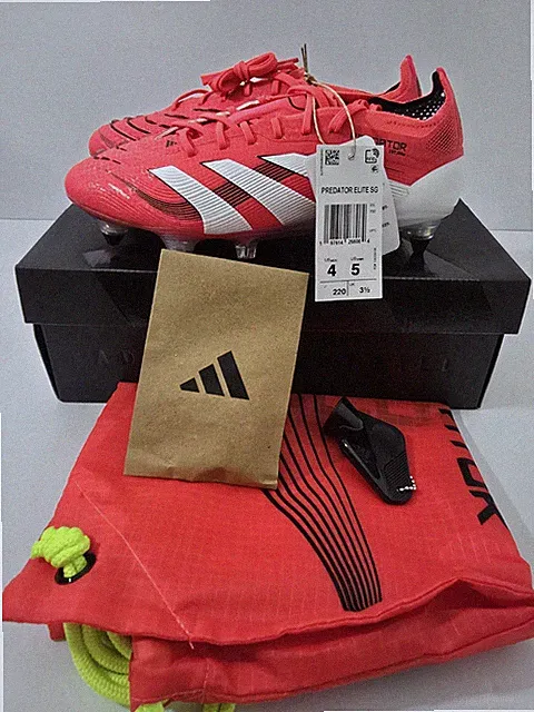 adidas Predator Elite SG Soft Ground Soccer CleatLucid Red/White/Core Black