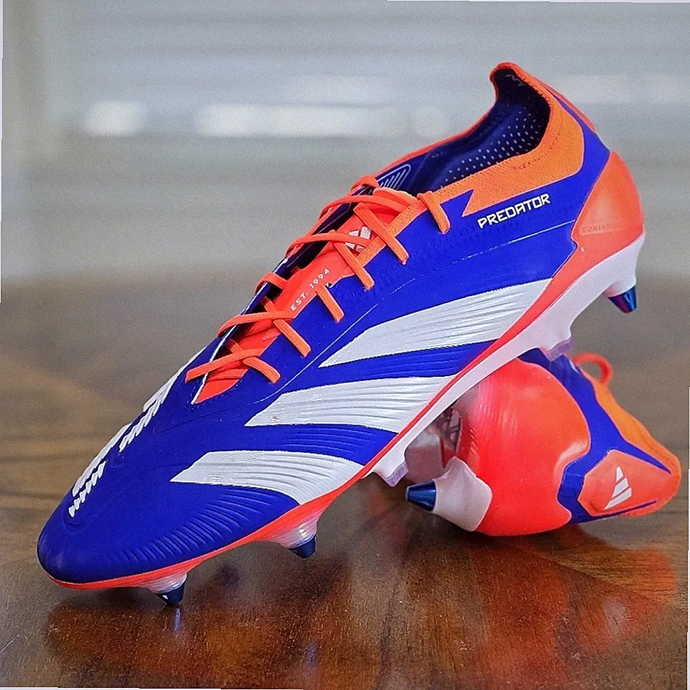 Adidas Predator Elite SG Soft Ground Soccer Shoes Cleats Blue White IF6323 11