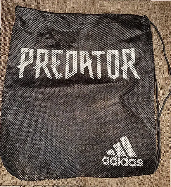 Adidas Predator Elite Soccer Football Black Cleats Drawstring Backpack Bag