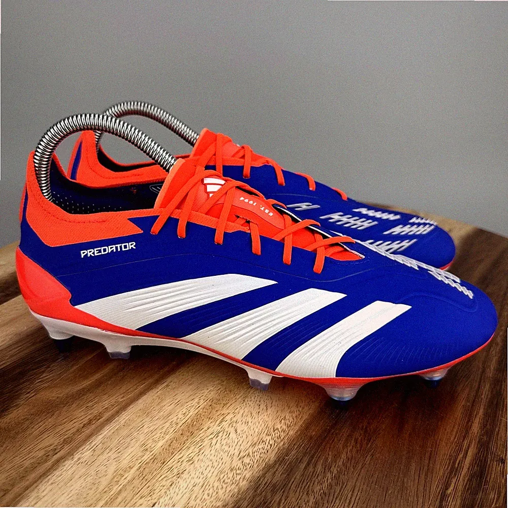 Adidas Predator Elite Soft Ground Soccer Cleats Mens 7.5/ Womens 8.5 Blue IF6323