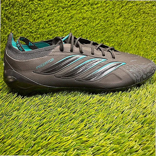 Adidas Predator EQT Elite FT FG Mens Size 10.5 Black Blue Running Soccer Cleats