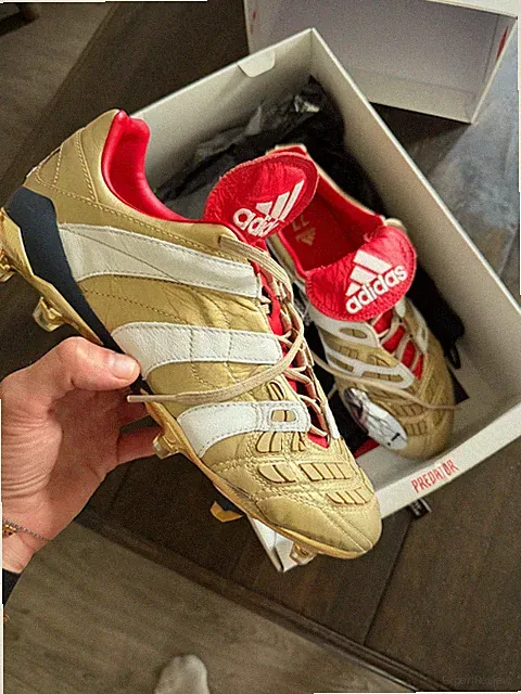 Adidas Predator FG Gold Zidane mens size 8 - Brand New Never Worn