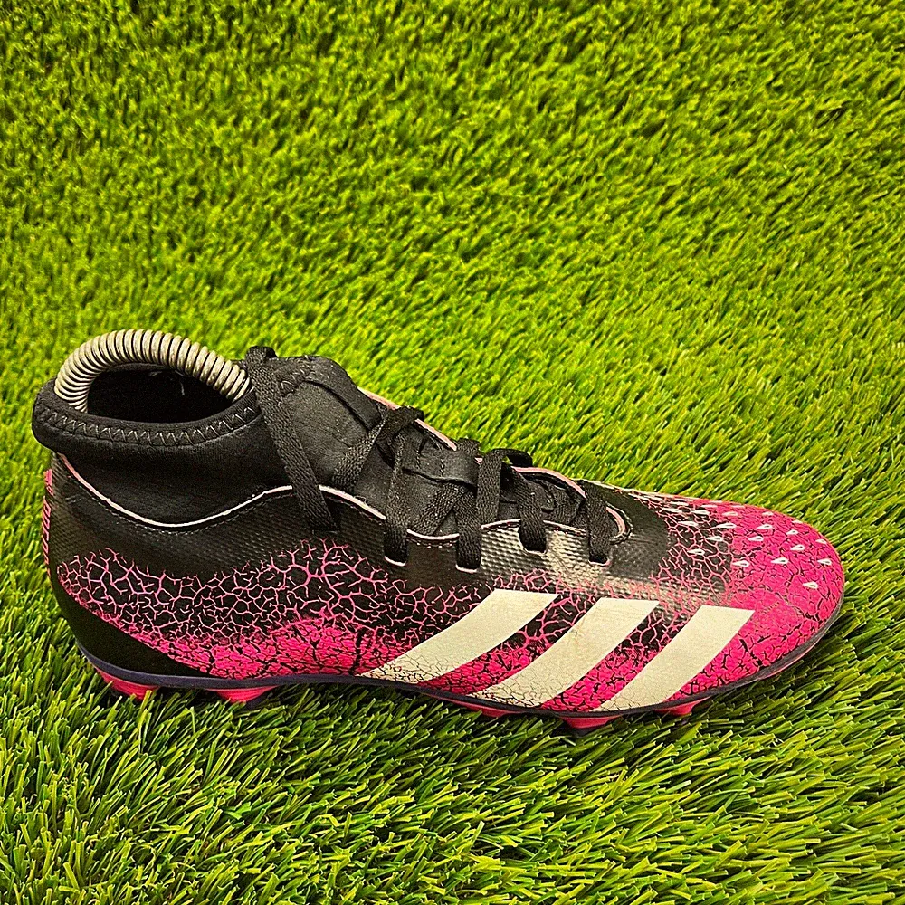 Adidas Predator Freak 4 FXG Mens Size 5.5 Pink Black Athletic Soccer Cleats Shoe