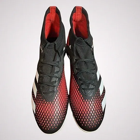 Adidas Predator Freak FG Soccer Cleats Black Red Mens Size 13.5 EF2209