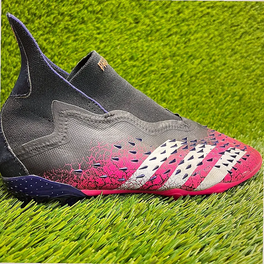 Adidas Predator Freak+ Girls Size 4Y Pink Black Outdoor Running Soccer Cleats