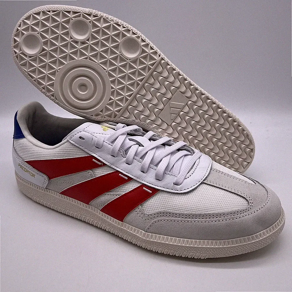 ADIDAS Predator Freestyle Casual Soccer Shoes Mens 10.5 White Scarlet Royal USA