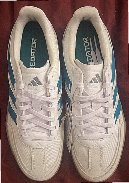 Adidas Predator Freestyle Indoor Soccer Cloud White Teal Shoes Sneaker M 7 - W 8