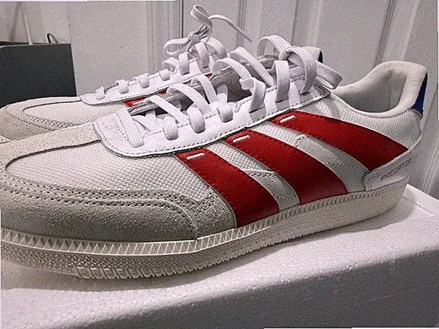 Adidas Predator Freestyle Men’s 9 Soccer Sneaker Football Shoe White Trainer