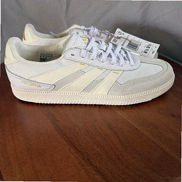 Adidas Predator Freestyle Suede Mesh Soccer Shoes White Size M8.5/W9.5 New w/box