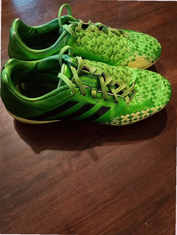 Adidas Predator Green Kids Soccer Cleats, Size 4.5