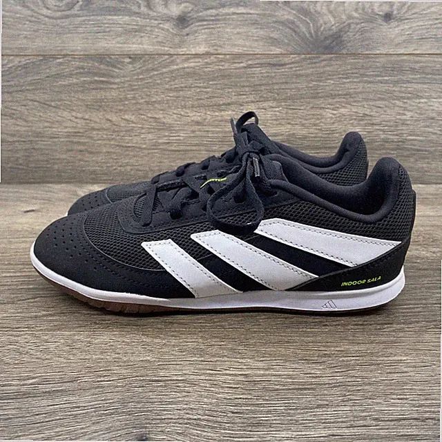 Adidas Predator Indoor Sala Kids Size 2.5 Black White Soccer Shoes JH8859