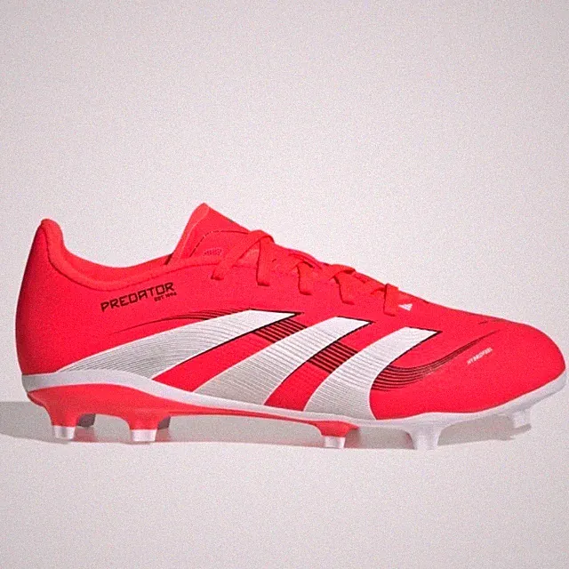 Adidas Predator League FG Kids Soccer Cleats Solar Red White ID3750 Size 11K