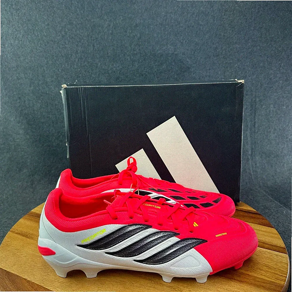 Adidas Predator League FG Lucid Red White Men Size 11.5 Women 12.5 JR7880 NIB