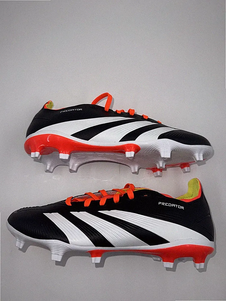 Adidas Predator League FG Mens Soccer Cleats Black White Orange IG7762 Pick Size