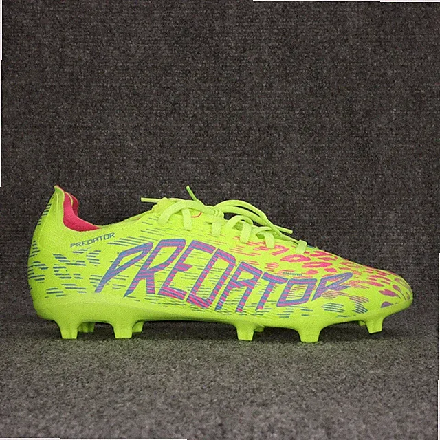 Adidas Predator League FG Soccer Cleats Mens Size 8.5 Yellow Animal Print JH6471