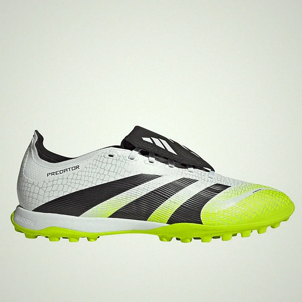 adidas Predator League FoldOver Tongue Turf Soccer Cleats Mens Black, White, Yel