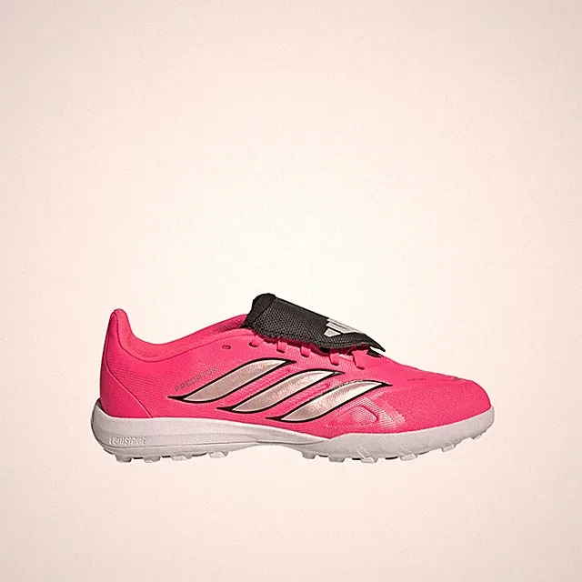 adidas Predator League FoldOver Tongue Turf Soccer Cleats Unisex Pink Sneakers A