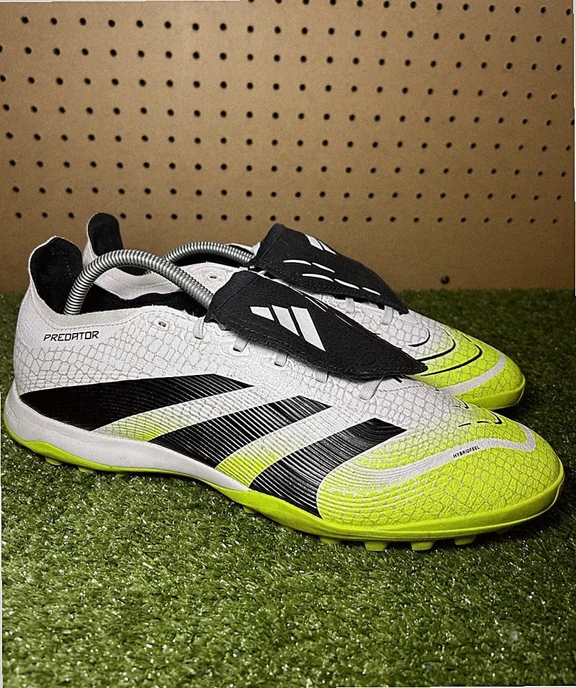 adidas Predator League FoldOver Tongue Turf Soccer Cleats White Mens Size 12