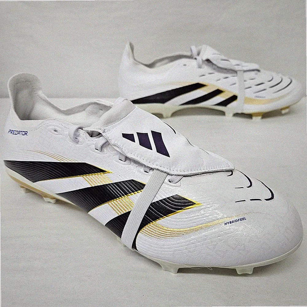 Adidas Predator League FT FG/MG Soccer Cleats JI1114 White Black Men Size 11
