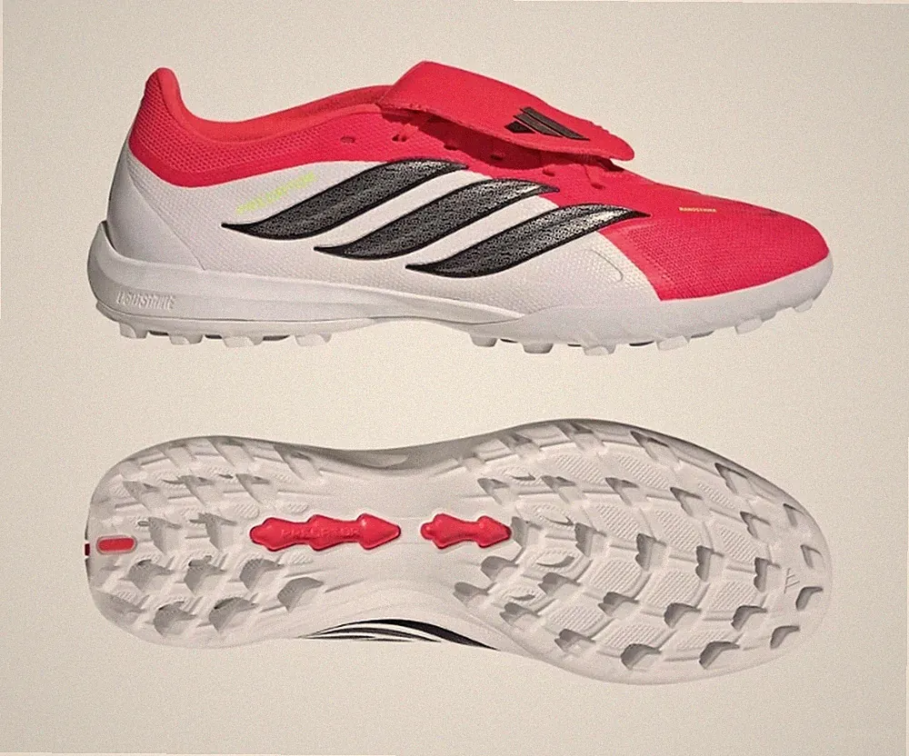 Adidas Predator League FT TF Turf Soccer Cleats Shoes Red JR7873 Mens Size 11.5