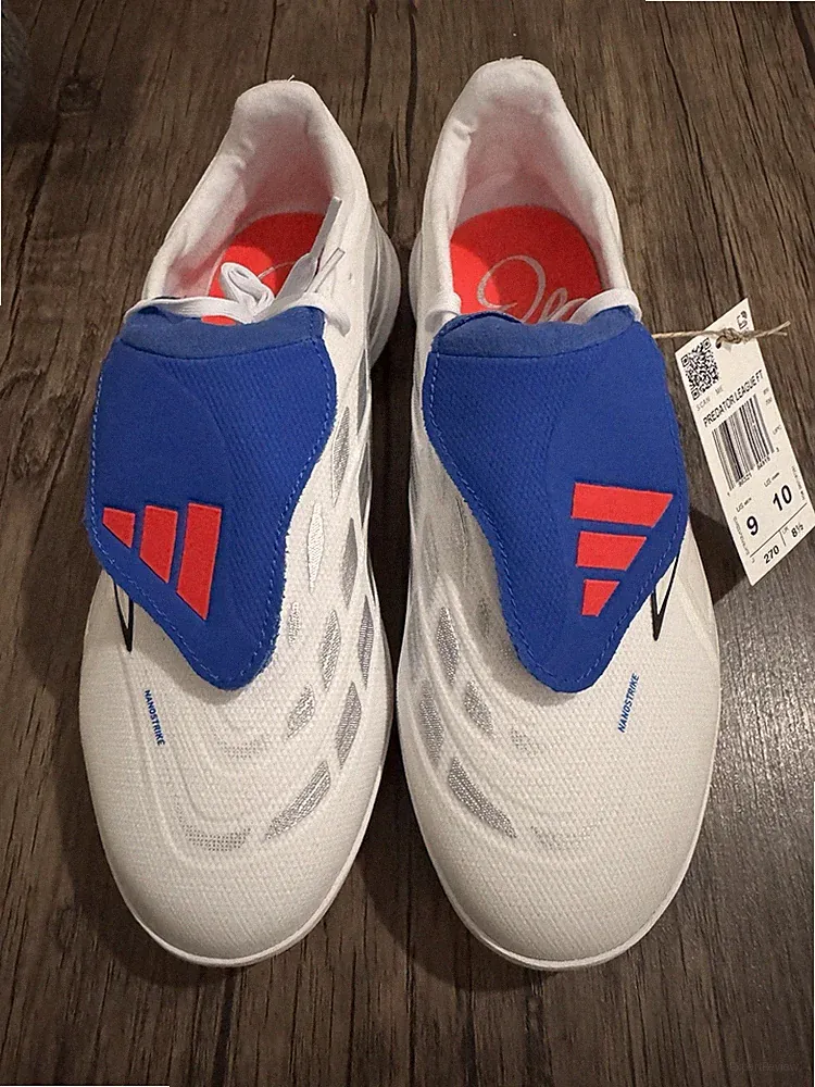 adidas Predator League FT Turf Soccer Shoes Men’s White US Size 9