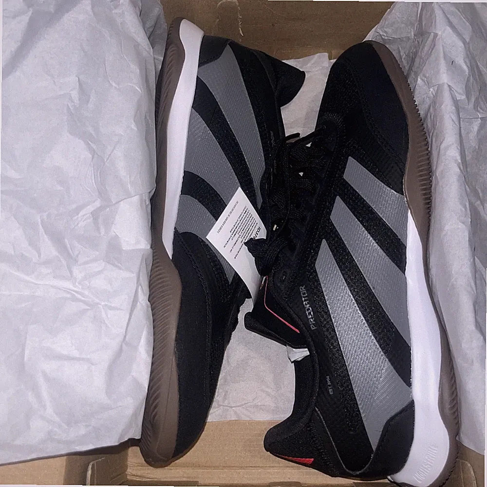 Adidas Predator League In Black Bred Red Indoor Soccer Cleats ID3781 Men's S ( 8