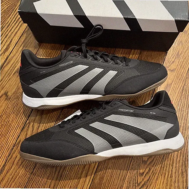 Adidas Predator League Indoor Core Black Grey Four Lucid Red Size 13