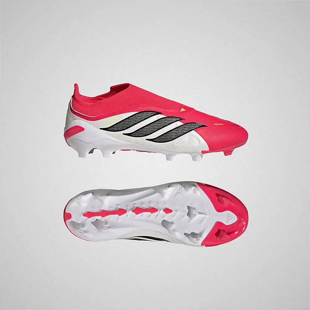 Adidas Predator League Laceless FG Soccer Cleats Kids Red JR7890 - BNIB - sz 3.5