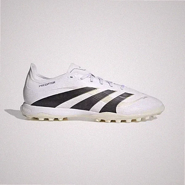 adidas Predator League Mens Turf Soccer Shoes White Black Gold Metallic JI1134