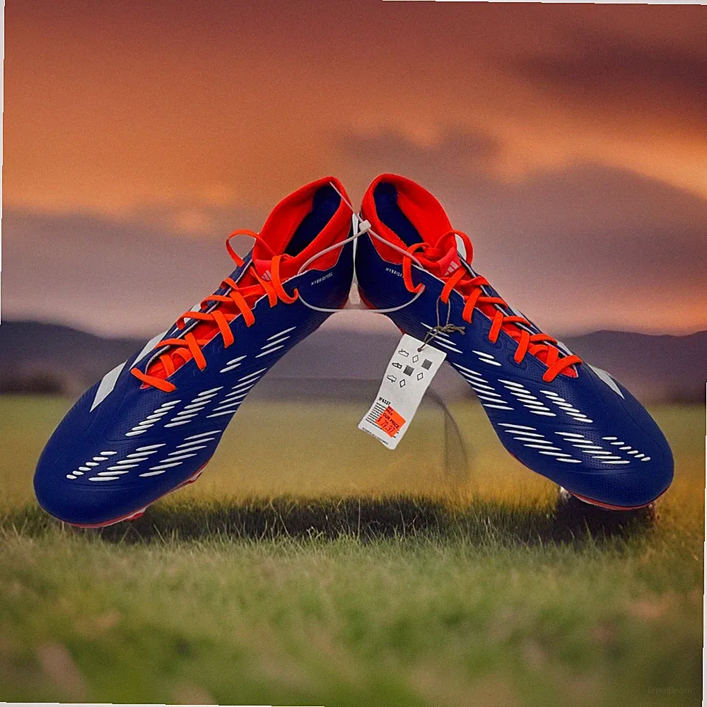 Adidas Predator League Soccer Cleats Sock Firm Ground Unisex IF6337 Lucid Blue
