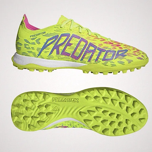 Adidas Predator League TF Men’s Soccer Shoe Turf Football Cleat Neon #770