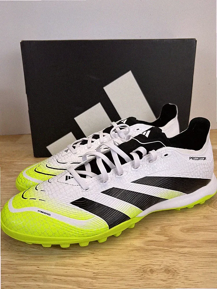 adidas Predator League TF Soccer Cleats White Turf Shoes JI1132 Men’s Size 12